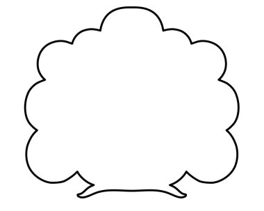 Kökleri olan çalılar, küçük bitkiler - boyama sayfaları, işaret ya da logo için vektör doğrusal çizimler. Özet geç. Çalı - botanik resim veya simge