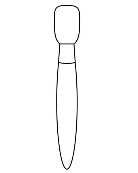 Boya Fırçası Sanat Aracı Boyama Kitabı Logo Piktogram Için Vektör — Stok Vektör