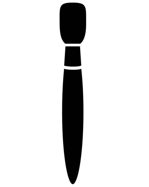 Sanat Fırçası Sanat Aleti Logo Veya Piktogram Için Vektör Siluet — Stok Vektör