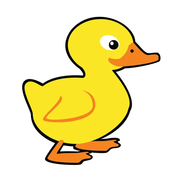 Pato infantil simple — Vector de stock