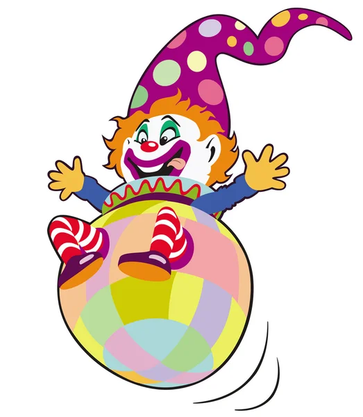 Clown toy — Stock Vector