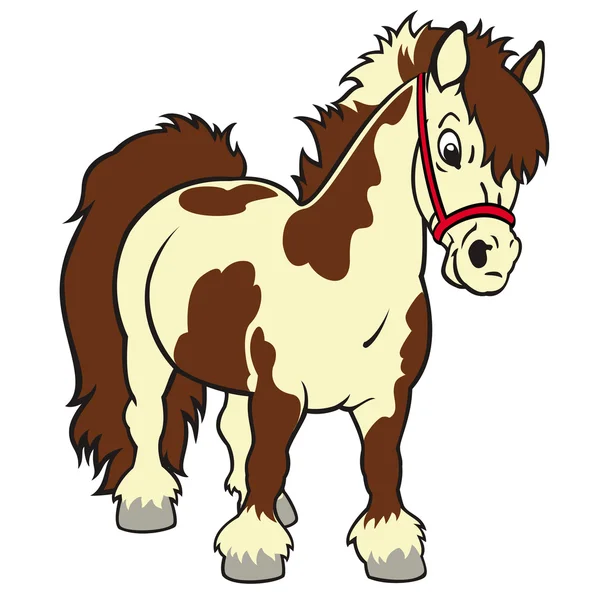 Cartoon pony paard — Stockvector