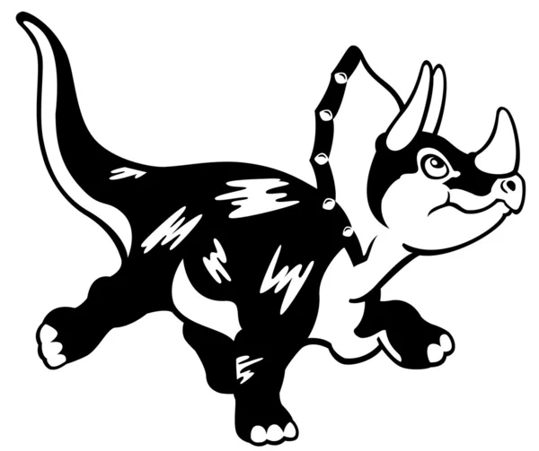 Triceratops-Triceratops — Stockvektor