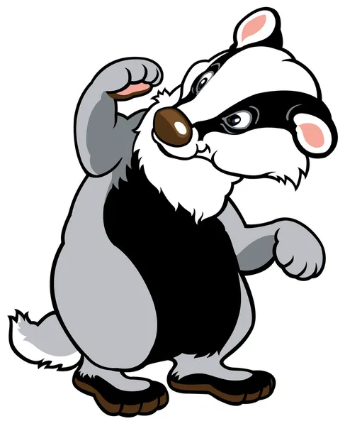 Cartoon badger — Stockvector