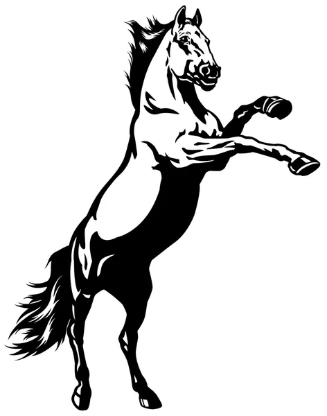 Crianza mustang — Vector de stock