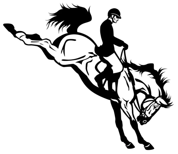 Saut de cheval — Image vectorielle