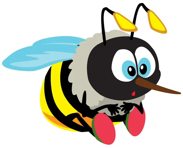 Abeille de dessin animé — Image vectorielle