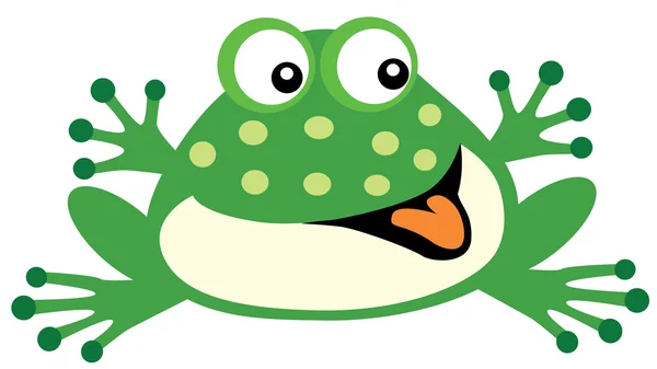 Cartoon frog — Stock Vector