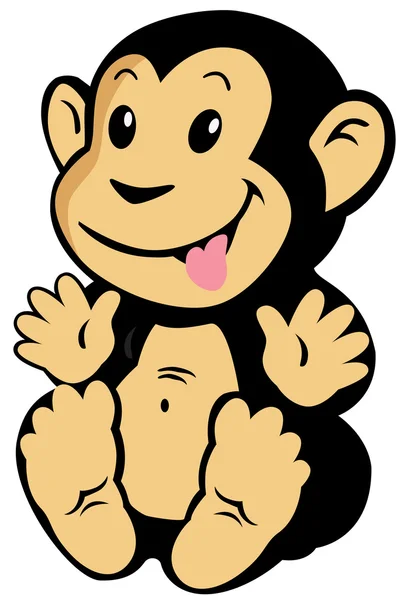 Cartoon monkey — Stock Vector