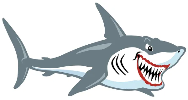 Καρχαρίας κινουμένων σχεδίων — Διανυσματικό Αρχείο