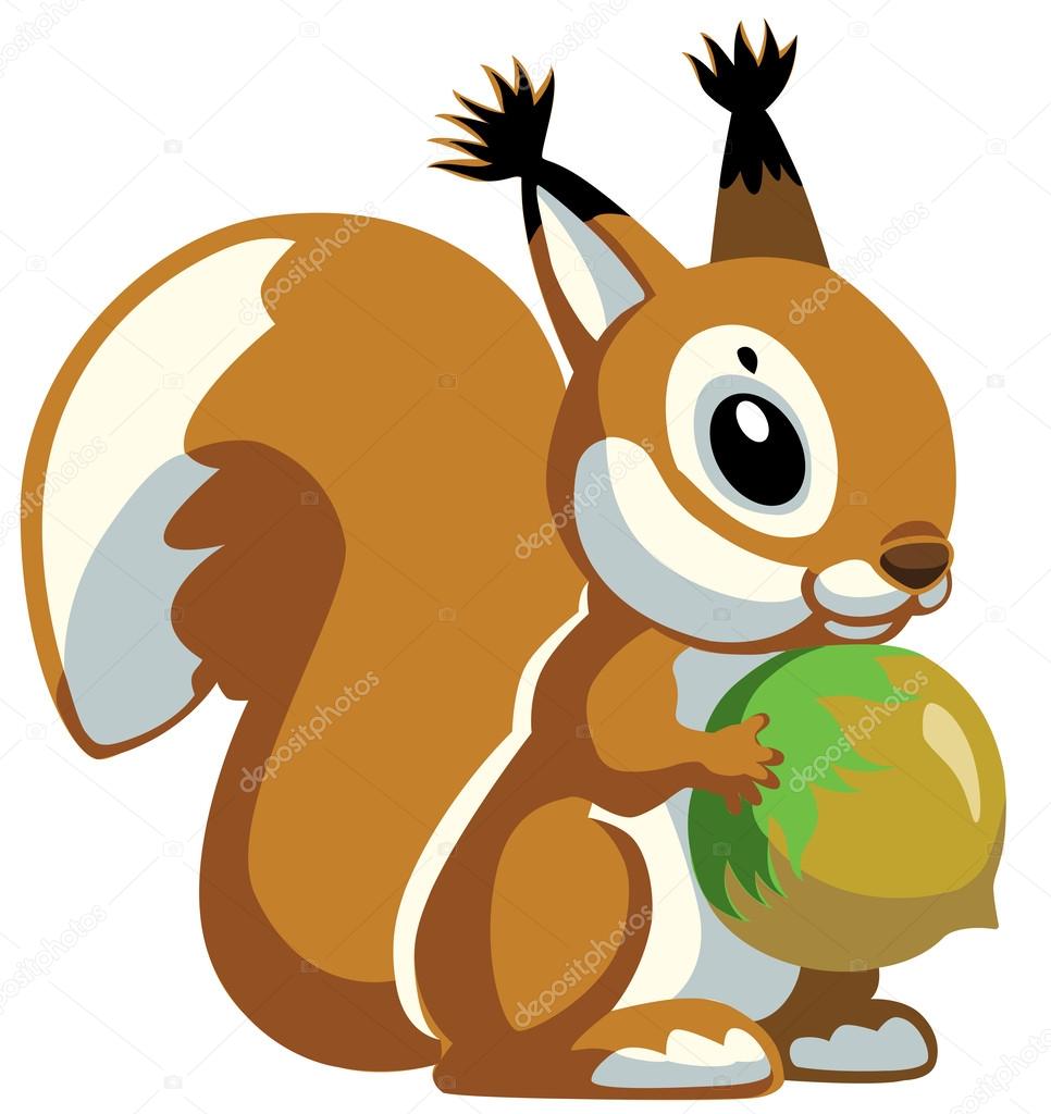 Cartoon squirrel