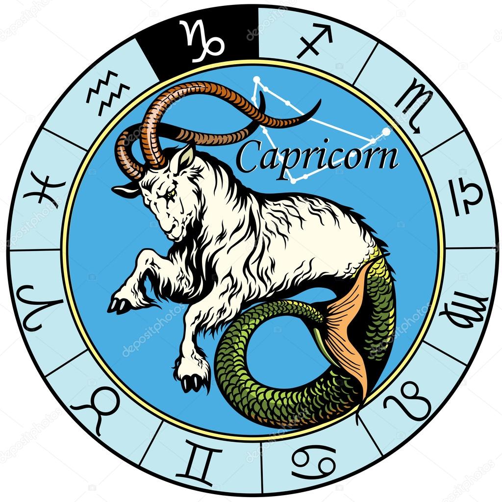Capricorn zodiac sign Stock Illustration by ©insima #45325841