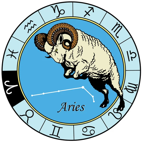 Aries zodiac — Stock Vector