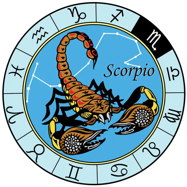 Scorpione zodiaco — Vettoriale Stock