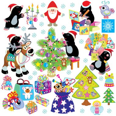 mol Noel için ev hazırlamak seti