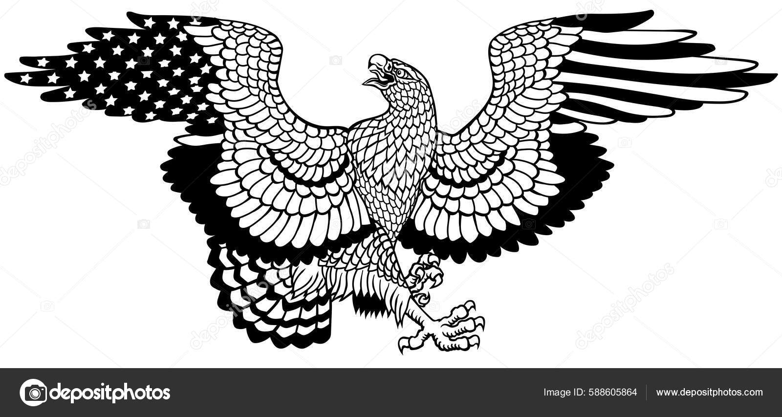 Eagle Tattoo Flash Rise Above - Etsy