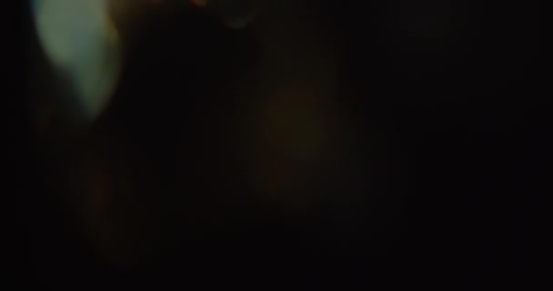 Flares de lente anamórfica orgânica piscando — Vídeo de Stock