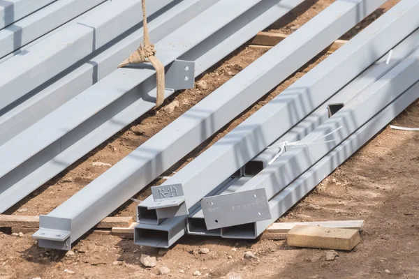 Metal building construct site — Stock Photo, Image