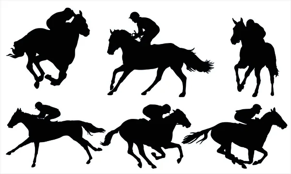 Corrida de cavalos —  Vetores de Stock