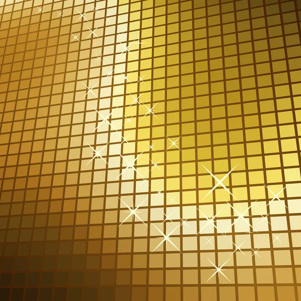 Fondo abstracto brillante mosaico dorado vector . — Archivo Imágenes Vectoriales