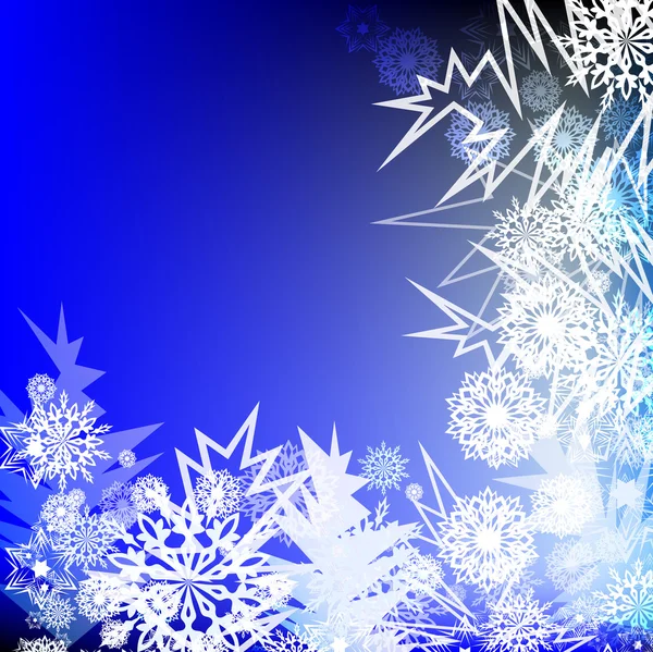 Winter corner ornament vector background. — Stock Vector