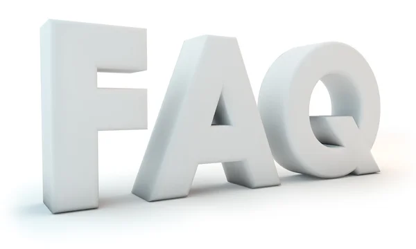 FAQ - vanliga fråga förkortning — Stockfoto