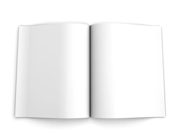 Blank opened advertising folder — Stock Photo, Image