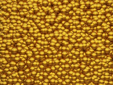 soyut parlak altın kabarcıklar arka plan.