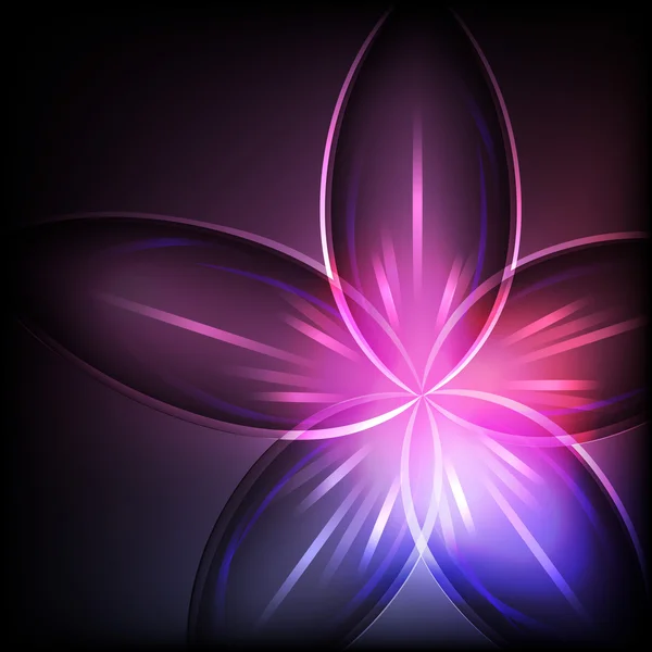 Abstract magenta light flower vector background. — Stock Vector