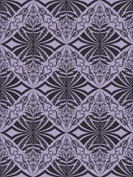Naadloze donkere vintage paarse vector patroon. — Stockvector
