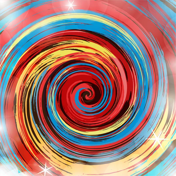 Abstracte kleurrijke verf swirl vector achtergrond. — Stockvector