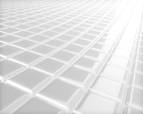 Abstract 3D embossed white checkered surface background. — Stock Photo, Image