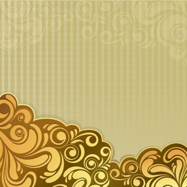 altın antika çiçek arka plan