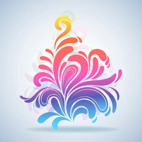 soyut renkli splash tasarım öğesi vektör çizim.