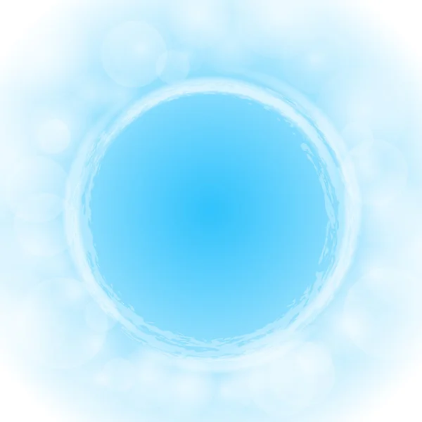 Ciel bleu fond rond — Image vectorielle