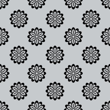 kesintisiz tek renkli soyut çiçek tomurcukları desen.