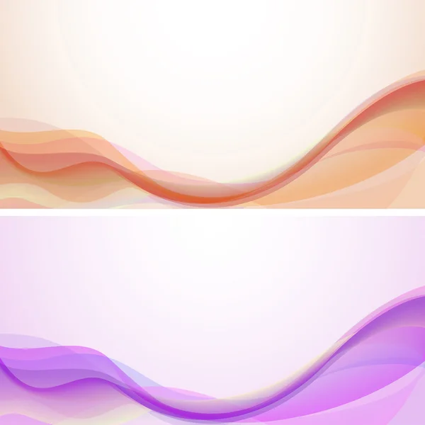 Fondo de vector de ondas de color abstracto — Vector de stock