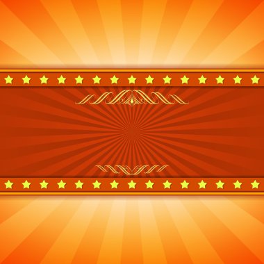 Sarı ve kırmızı eğlence ray patlama vektör arka plan ile co