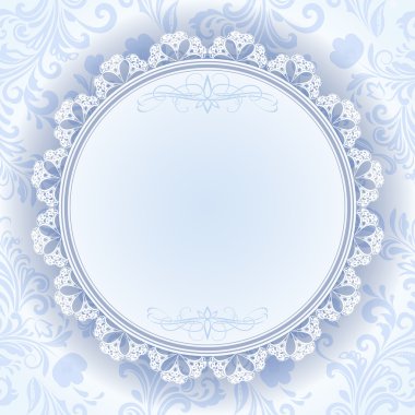 yuvarlak kopya alanı ile Noel kar tanesi süslü çerçeve vektör te