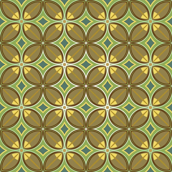 Petali di fiore astratti senza soluzione di continuità modello vettoriale geometrico . — Vettoriale Stock