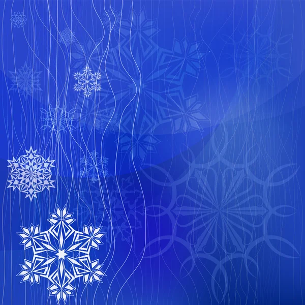 Kerstmis blauwe achtergrond — Stockvector