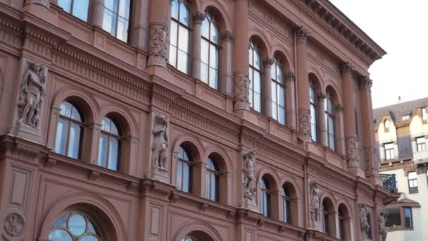 Πιο Σημαντικά Παραδείγματα Ιστορικής Αρχιτεκτονικής Στη Λετονία Μουσείο Τέχνης Riga — Αρχείο Βίντεο