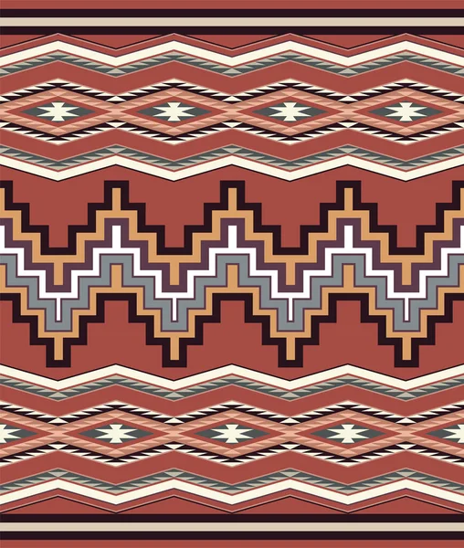 Modèle Navajo Original Sans Couture Fabriqué Vecteur Conception Géométrique Tapis — Image vectorielle