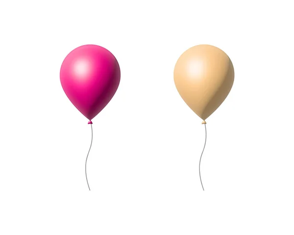 Des Ballons Super Réalistes Haute Qualité Fait Des Ballons Fête — Image vectorielle