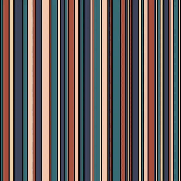 Seamless Colorful Vertical Red Green Blue Orange Stripes Textured Pattern — Stok Vektör