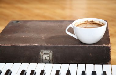Coffee and music clipart