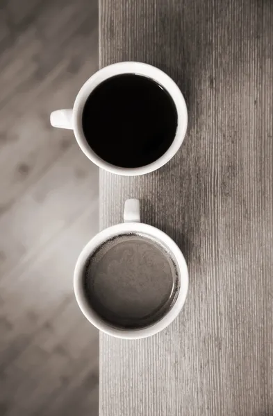 Twee koppen koffie. — Stockfoto