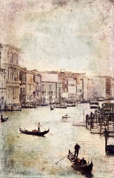 Venedik. Vintage tarzı fotoğraf.