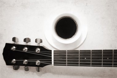 coffee and music clipart