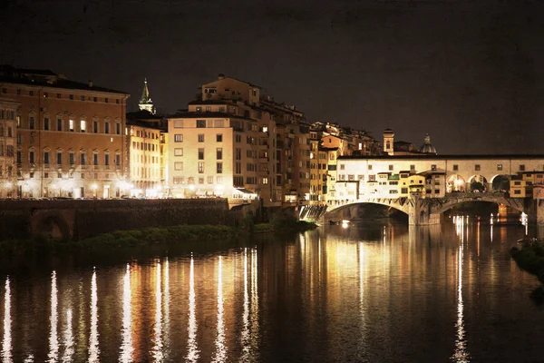 Florenz, Bild im alten Farbstil — Stockfoto